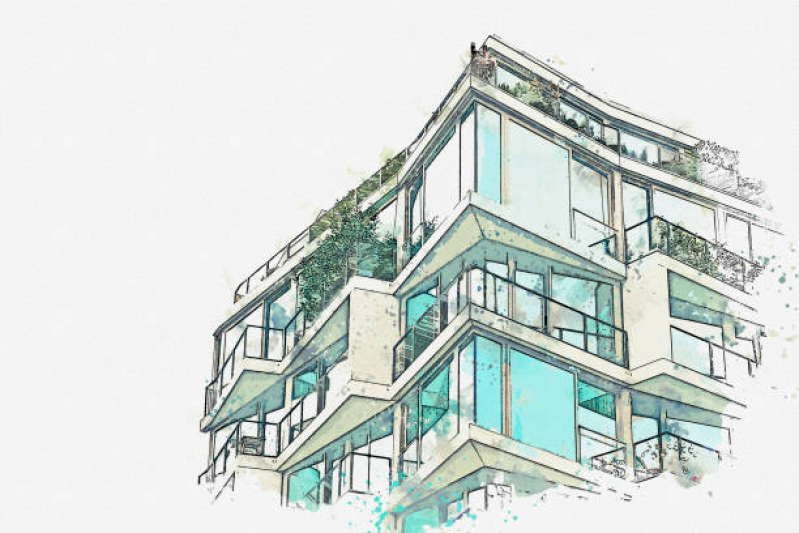 Projeto Arquitetônico Simples Valor Buritis - Projeto Arquitetônico Prédio Residencial Montes Claros